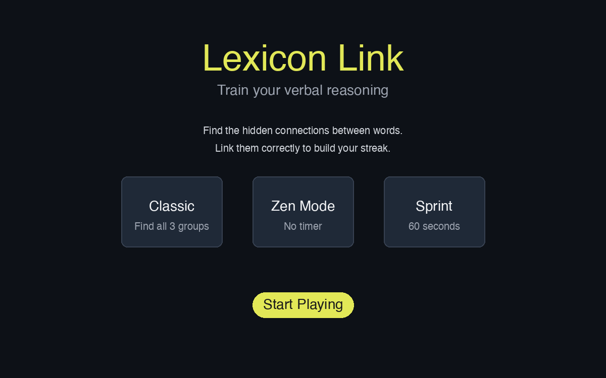 Lexicon Link Screenshot